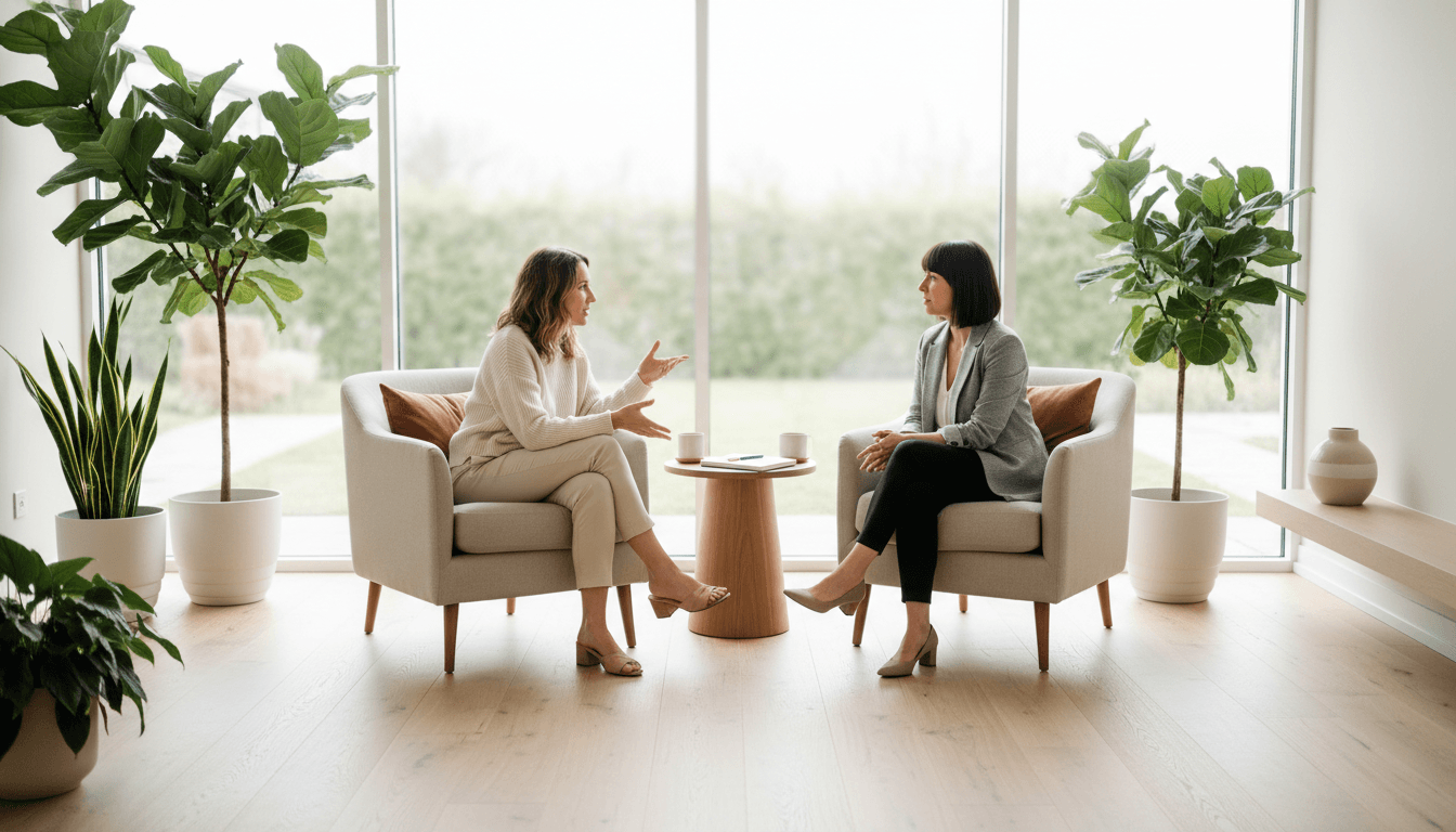 Expert court reporter consultant working with a professional colleague